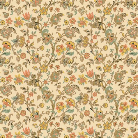 Bradbury And Bradbury Wallpaper Vintage Persian Floral Etsy