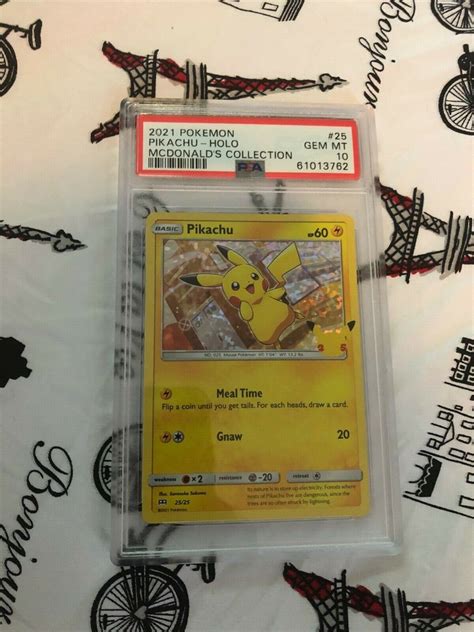 Mavin 2021 Pokemon McDonalds Collection Pikachu Holo PSA 10 Gem Mint