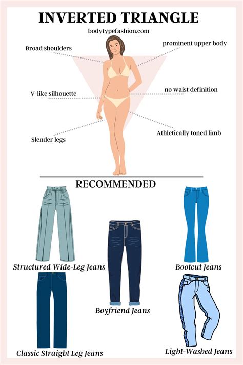 Best Jeans Styles For Inverted Triangle Body Shape Fashion For Your