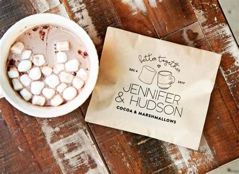 How To Make Hot Cocoa Wedding Favors For Winter Emmaline Bride