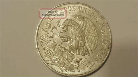 Silver Mexican Peso Mexico Olympic Coin Bu