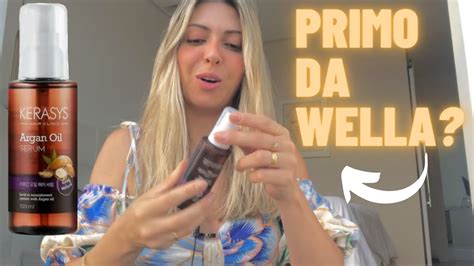 Resenha Oleo Kerasys Argan Oil Serum Comparando Wella E Kerastase