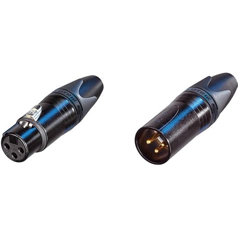 Neutrik Xx Series Male And Female Xlr Connectors Kit Black