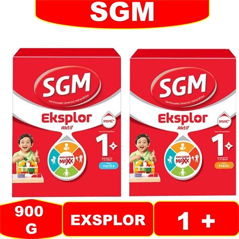 Jual Susu SGM EKSPLOR 1 900 GR Rasa Vanila Dan Rasa Madu Shopee