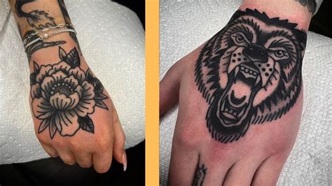 TWO HAND TATTOOS IN ONE DAY YouTube