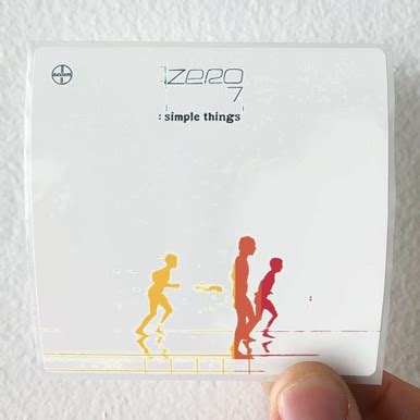 Zero 7 Simple Things Album Cover Sticker