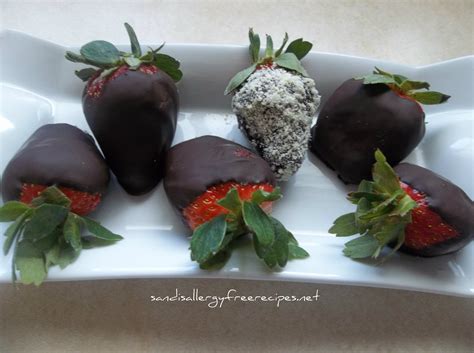 Dark Chocolate Covered Strawberries | SANDI\'S ALLERGY FREE RECIPES