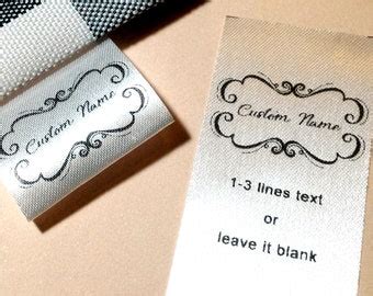 Pcs Custom Fabric Label Sew On Label Folding Sewing Etsy