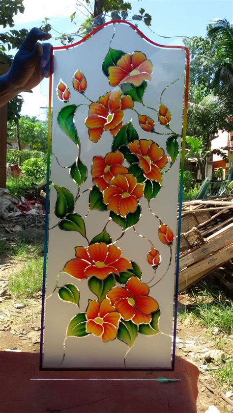 Flowers Designs For Glass Painting