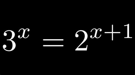 How To Solve An Exponential Equation With Unlike Bases By Using The