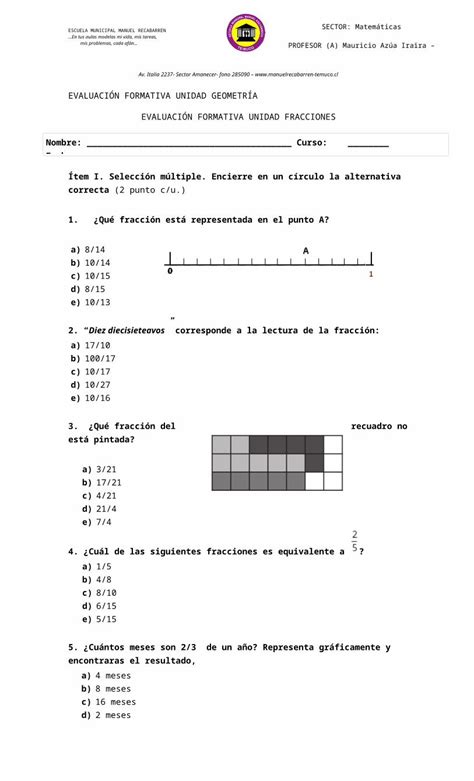 Docx Evaluacion Fracciones B Dokumen Tips