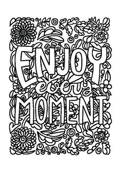 Inspire Your Journey: Motivational Coloring Sheets by That Teacher Mrs