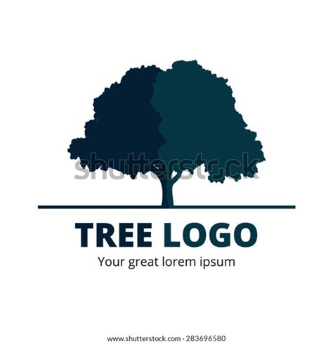 Circle Tree Vector Logo Design Stock Vector Royalty Free 283696580