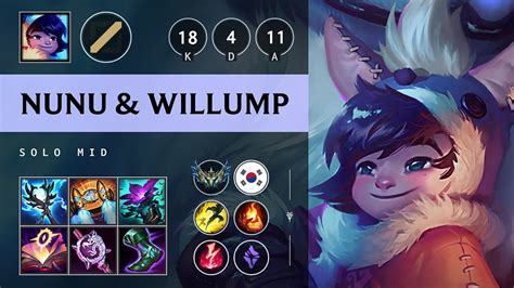 Nunu Willump Mid Vs Karma Legendary KR Challenger Patch 14 18