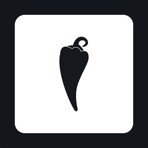 Hot Pepper Icon Simple Style Vector Art At Vecteezy