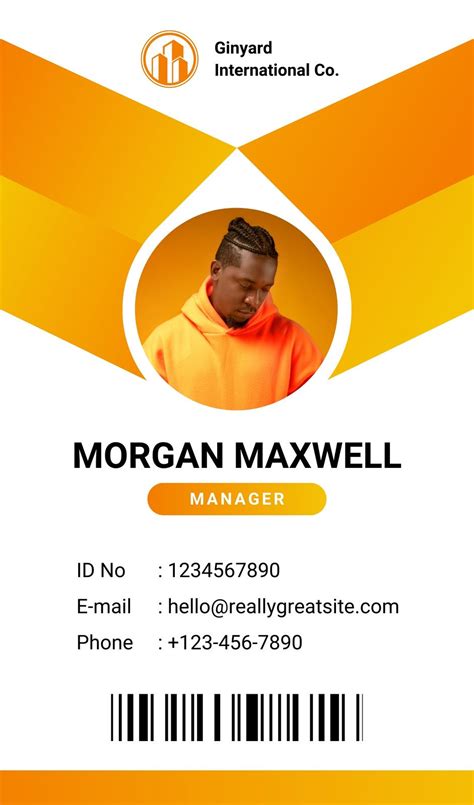 Free Customizable Professional Id Card Templates Canva Worksheets Library