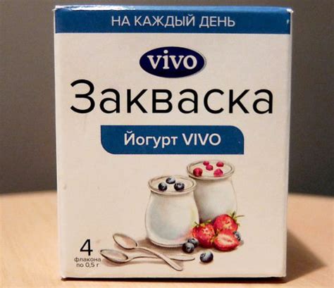 Закваска виво йогурт как приготовить