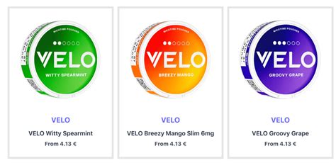 VELO flavors and strengths - Buy online | Snusforsale