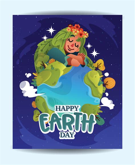 Mother Earth Takes Care Of Planet Earth 5371770 Vector Art at Vecteezy