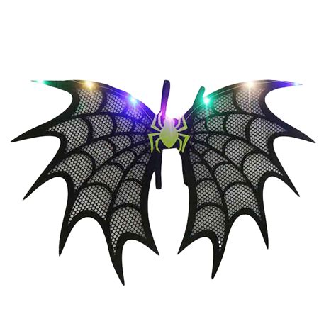 Light Up Halloween Bat Wings Costume for Girls Boys Women Kids LED ...