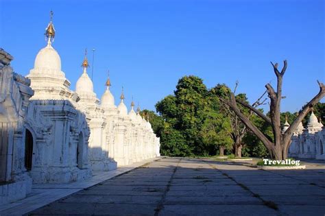 Rows Of Stupas At Kuthodaw Pagoda The World S Largest Book In