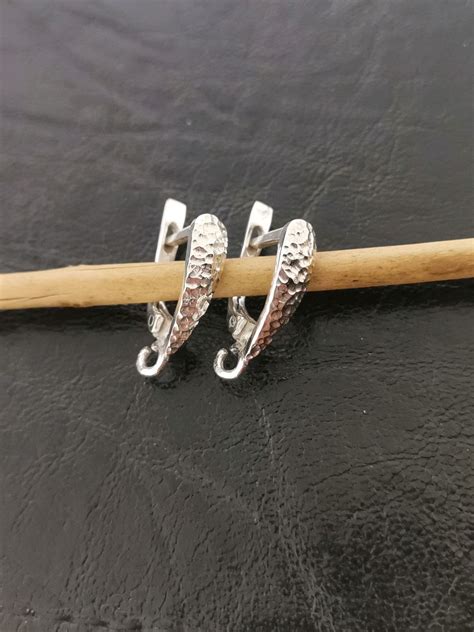 Серебряные швензы 925 пробы серебро швензы с английским замком #17 ...