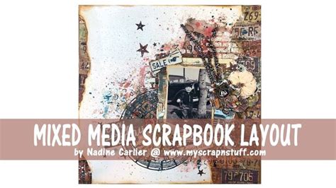 Vintage Scrapbook Layout Process Video