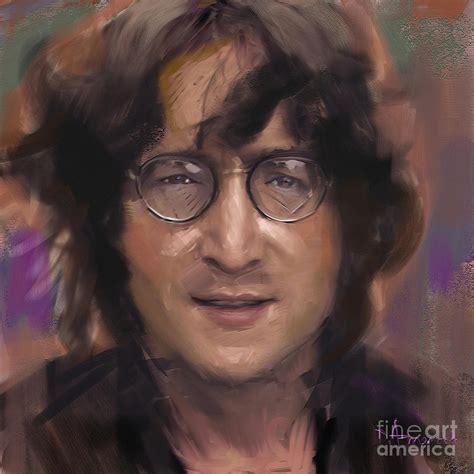 John Lennon Portrait Painting By Dominique Amendola