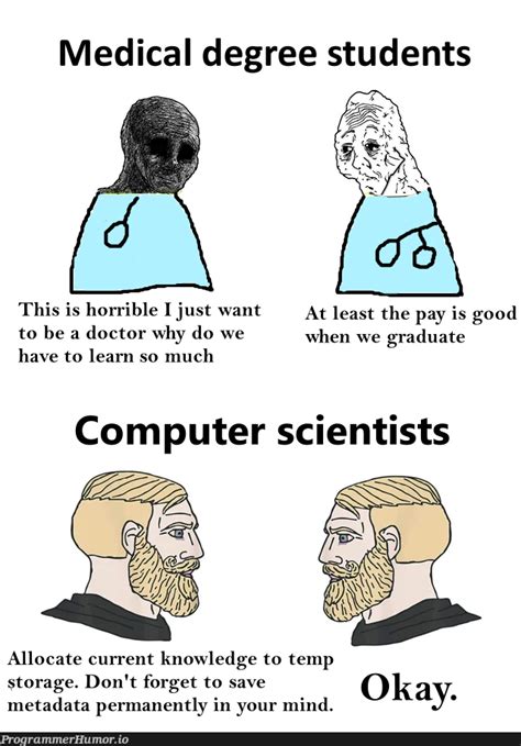 “Science is the easiest in computers.” – ProgrammerHumor.io