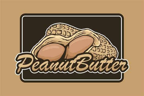 Peanut Butter Logo Badge Template Vector Art At Vecteezy