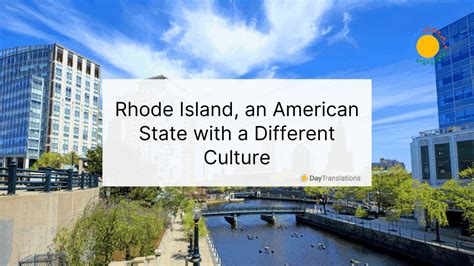 Rhode Island, an American State with a Different Culture