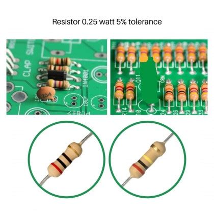 1k ohm 0.25w 1/4W resistor (5% tolerance)