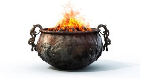 Premium Photo Cauldron Isolated On White Background