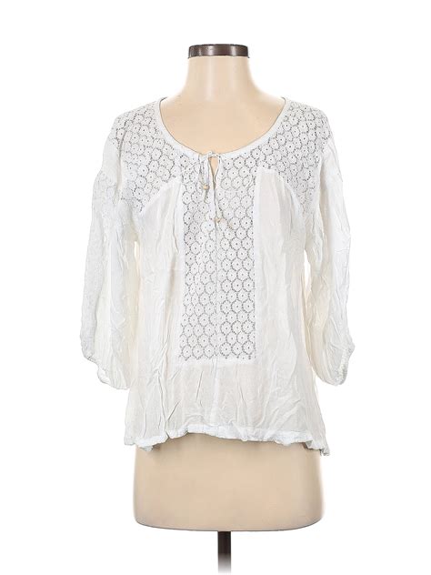 Free People White Long Sleeve Blouse Size Xs 70 Off Thredup