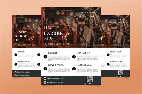 Barber Shop Flyer Template Graphic by Boundless Design · Creative Fabrica