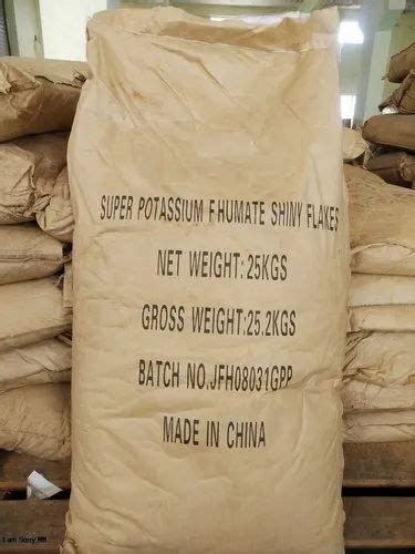 25 Kg Bag Powder Super Potassium Humate Shiny Flakes At Rs 60 Kg In