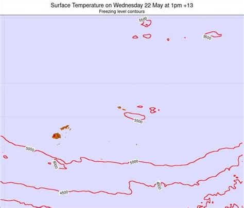 American Samoa Surface Temperature on Monday 01 Mar at 8pm WSDT