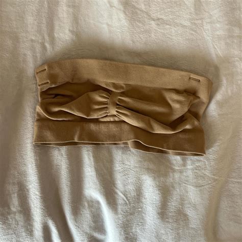 Skims Seamless Sculpt Bandeau Size Small Nude Depop