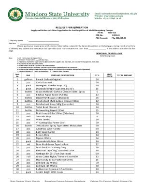 Fillable Online Supply And Delivery Of Other Supplies For The Auxiliary