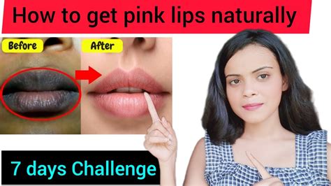 How To Get Pink Lips 💋 At Home 🏡 Pink Lips Naturally Hey Its Sayani Youtube