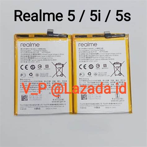 Realme 5 - Realme 5i - Realme 5s Baterai Battery Batre Batrei Batere ...