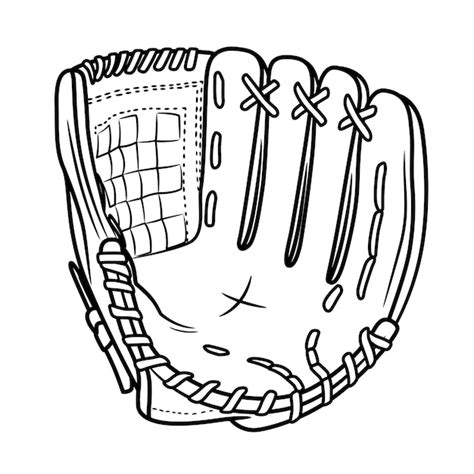 Premium Vector | Baseball glove Sports glove trap Isolated on a white ...