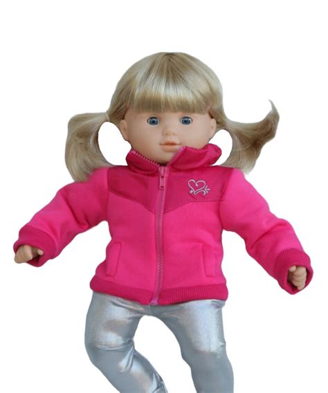 Bitty Baby Doll Hot Pink Fleece Nylon Jacket The Doll Boutique
