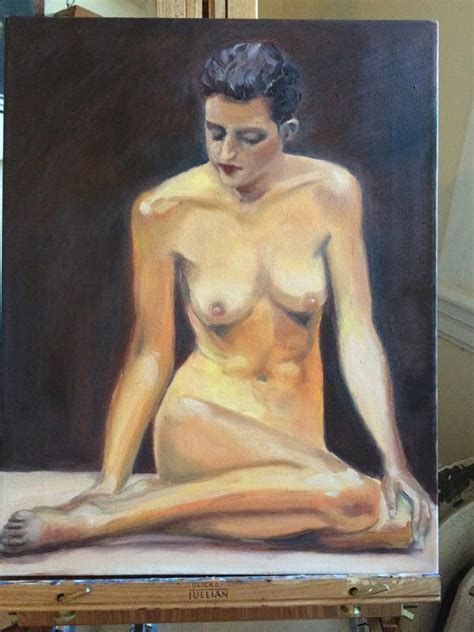 Original Oil Painting Nude Woman Figure Study Nude Female Etsy