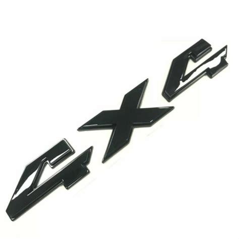 Gloss Black X D Rear Tailgate Emblem Badge For Dodge Ram