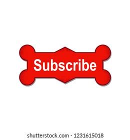 Subscribe Button Icon Vector Stock Vector (Royalty Free) 1231615018 ...