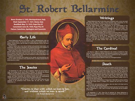 Saint Robert Bellarmine Explained Poster - Steubenville Press