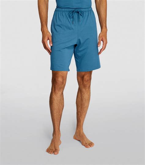 Mens Derek Rose Blue Basel Lounge Shorts Harrods Uk