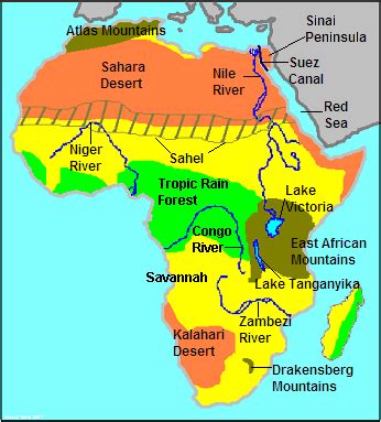 Map Of Africa Deserts : Sahara Desert of North Africa: Geography 5 ...