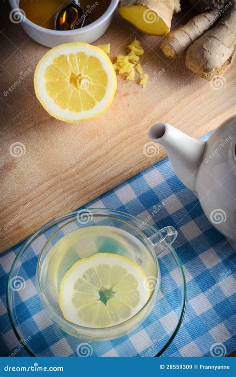 Honey Lemon And Ginger Drink Stock Image Image Of Prepared Root